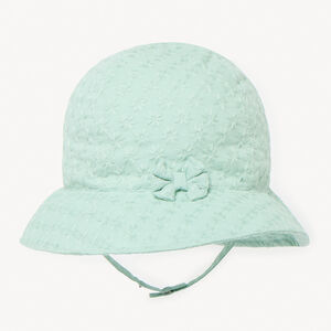 Σαλοπέτα με αγγλικό κέντημα και φιόγκο για κορίτσι μωρό 