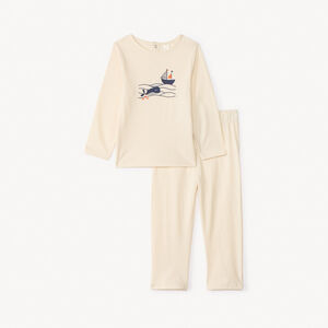 Σετ μακρύ πυτζάμα από jersey με τύπωμα για αγόρι μωρό 
