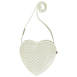 Τσάντα ώμου σε σχήμα καρδιάς από συνθετικό δέρμα με επένδυση για κορίτσι 