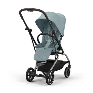 Καρότσι με περιστρεφόμενο κάθισμα Eezy S Twist+ 2 σε χρώμα ταουπέ και μπλε stormy 