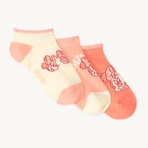 Σετ από 3 κοντές κάλτσες Minnie Disney για κορίτσι 