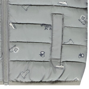 Παλτό πλεκτό με σχέδιο σαφάρι για μωρό αγόρι 