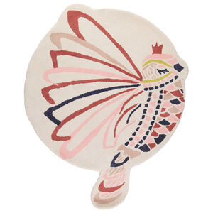 Χαλάκι πλεκτό με σχέδιο πουλιών 