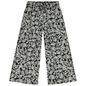 Παντελόνι fluide εvasé με σχέδιο feuillage για κορίτσι 