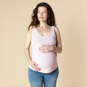 Μπλουζάκι αμάνικο κοτλέ μονόχρωμο για γυναίκες 