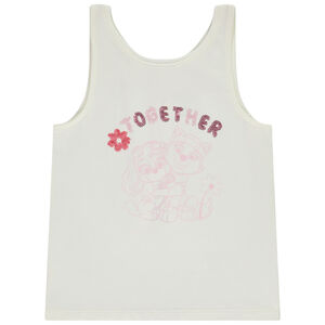 Αμάνικο μπλουζάκι με παγιέτες φαντεζί Pat Patrouille + ανοιχτή πλάτη για κορίτσι 