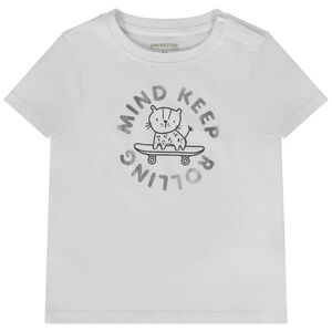 Κοντομάνικο μπλουζάκι με φαντεζί σχέδιο για μωρό αγόρι 