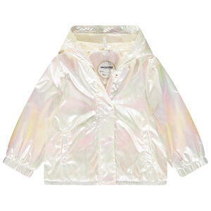 Αδιάβροχο ιριδίζον με κουκούλα για μωρό κορίτσι 