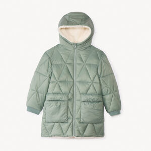 Μακρύ αναστρέφον ντουφαρί με διπλό ύφασμα για κορίτσι 