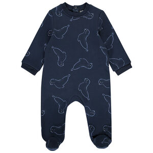 Υπνόσακος από πλεκτό με σχέδιο φώκιες για αγόρι 