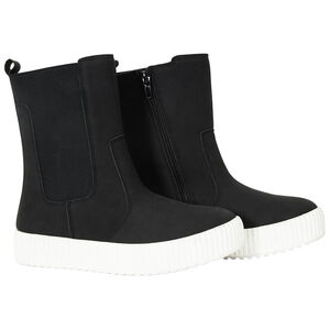 Μποτάκια εφέ σουέτ με σόλα σε contrast για κορίτσι 