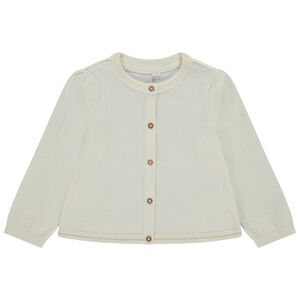 Γιλέτ πλεκτό μονόχρωμο για μωρό κορίτσι 