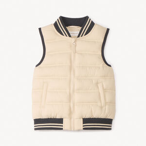 Γιλέκο χωρίς μανίκια σε μονόχρωμο για μωρό αγόρι 