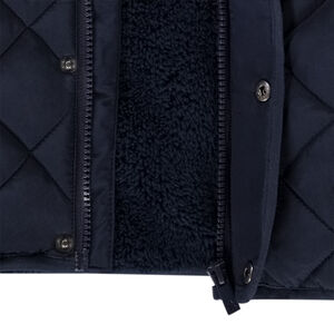 Μπουφάν με κουκούλα και επένδυση από sherpa για αγόρι και κορίτσι 