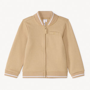 Γιλέττα κολάρο teddy από pique για αγοράκι μωρού 