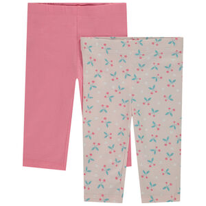 Σετ από 2 φαντεζί κολάν σε jersey για bebe κορίτσι 