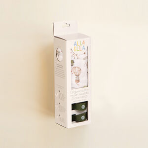 Μουσελίνα 120x120 Monkey Carnival 100% βαμβάκι & 2 κλιπ καροτσιού All4Ella  