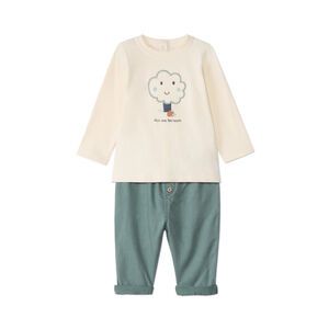 Σετ μακρύ 2 τμχ. με σχέδιο δέντρου για bebe αγόρι 