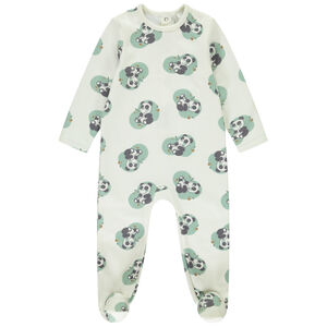 Βρεφικός υπνόσακος βελουτέ με φανταστικό σχέδιο panda και διαφορετικά ανοίγματα ανάλογα με την ηλικία 