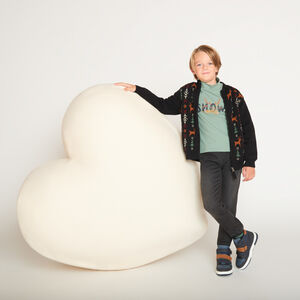 Μπλούζα με ψηλό λαιμό και εκτύπωση Χριστουγέννων για αγόρι. 