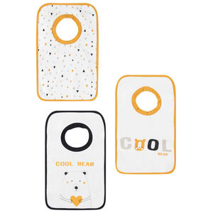 Σετ 3 σαλιάρες με σχέδια φαντασίας 