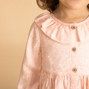 Φόρεμα μακρυμάνικο με σχέδιο spots για bebe κορίτσι 