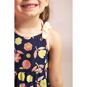 Αμάνικο φόρεμα με floral σχέδιο για bebe κορίτσι 