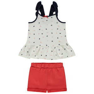 Σετ 2 τμχ. με σχέδιο πεταλούδες για bebe κορίτσι 