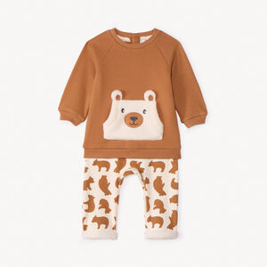 Σετ 2 τεμαχίων με σχέδιο αρκουδάκι για αγόρι μωρού 