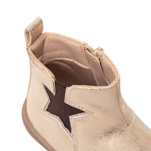 Μποτάκια χρυσαφί φαντεζί με λάστιχο étoile για κορίτσι 