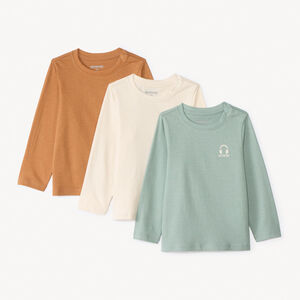 Σετ 3 μακρυμάνικα μπλουζάκια jersey με σχέδιο για bebe αγόρι 