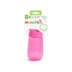 Kυπελλο Με Καλαμακι Που Ανοιγει Ροζ 296Ml 12+ MUNCHKIN 