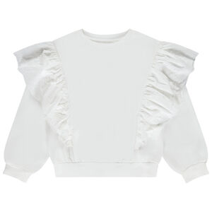 Φούτερ με βολάν και κεντημένες λεπτομέρειες για κορίτσι 