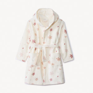 Μπουρνούζι μπάνιου από πετσέτα με φλοράλ σχέδιο για κορίτσι 