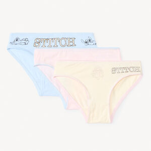 Σετ από 3 φαντεζί σλιπ Stitch Disney για κορίτσι 