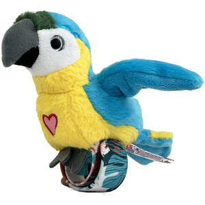 Λούτρινο Ζωάκι με Λουράκι Slap Band - 4 Σχέδια - Πτηνό Μπλε Παπαγάλος Happy Yappers  