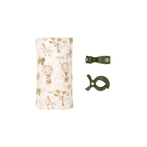 Μουσελίνα 120x120 Monkey Carnival 100% βαμβάκι & 2 κλιπ καροτσιού All4Ella  