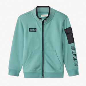 Ζακέτα από molleton φαντεζί με τσέπες για αγόρι 