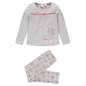 Μακριά πιτζάμα από ζέρσεϊ με στάμπα τον Μπάμπι της Disney 